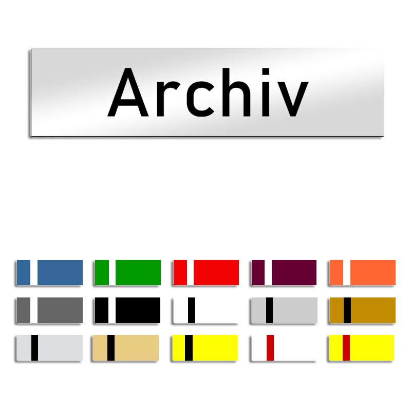 Produktbild: Archiv - Türschild, 160x40mm