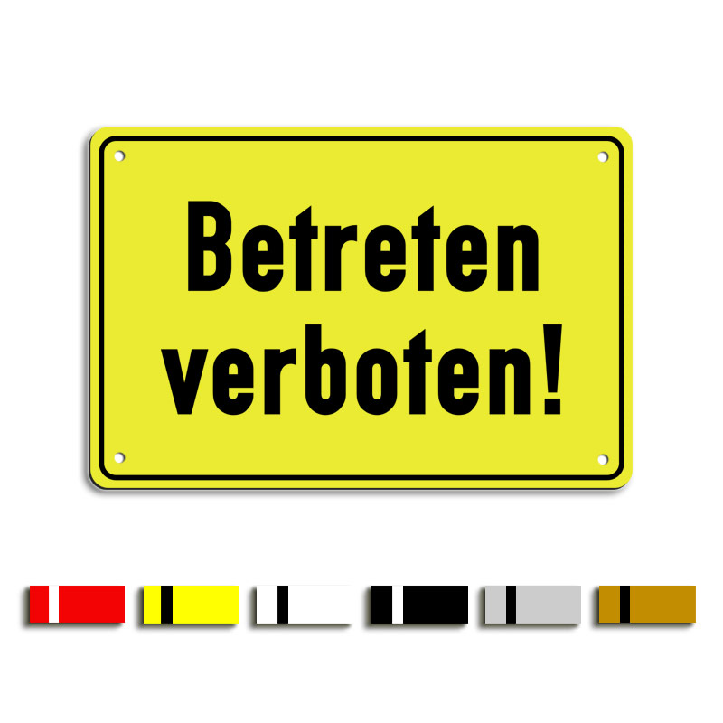 Produktbild: Betreten verboten