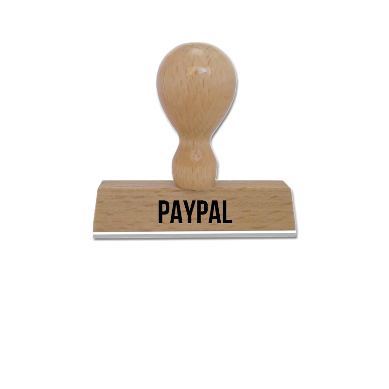 Produktbild: PAYPAL - Textstempel aus Holz