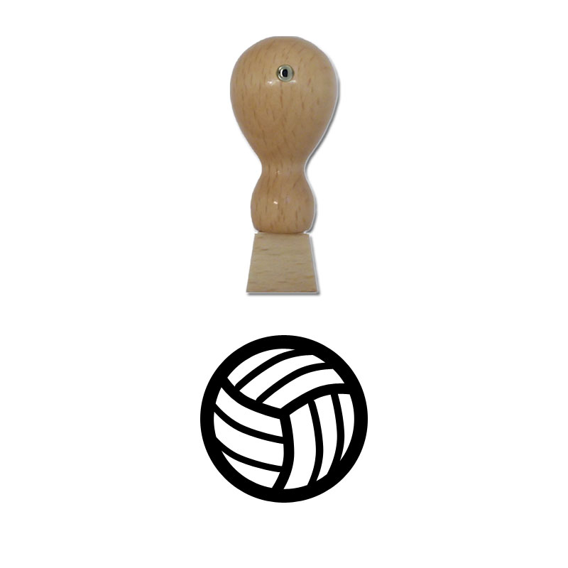 Produktbild: Volleyball - Holzstempel für Bonuskarten, Rabattkarten, Treuekarten etc. - 050