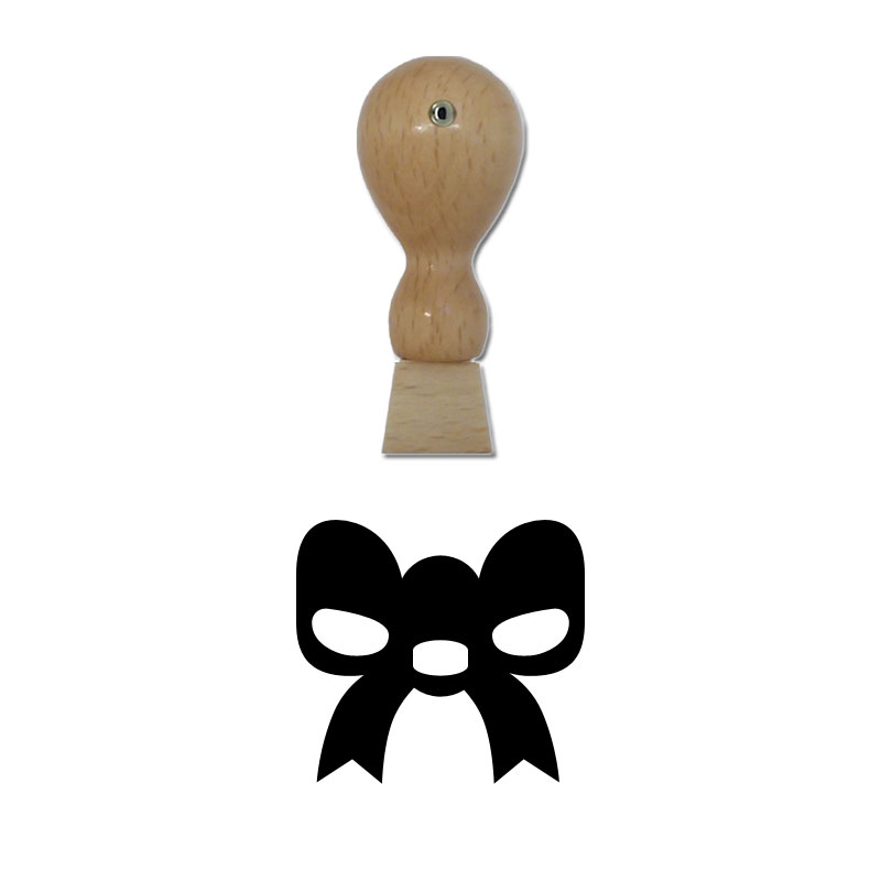 Produktbild: Schleife - Holzstempel für Bonuskarten, Rabattkarten, Treuekarten etc. - 097