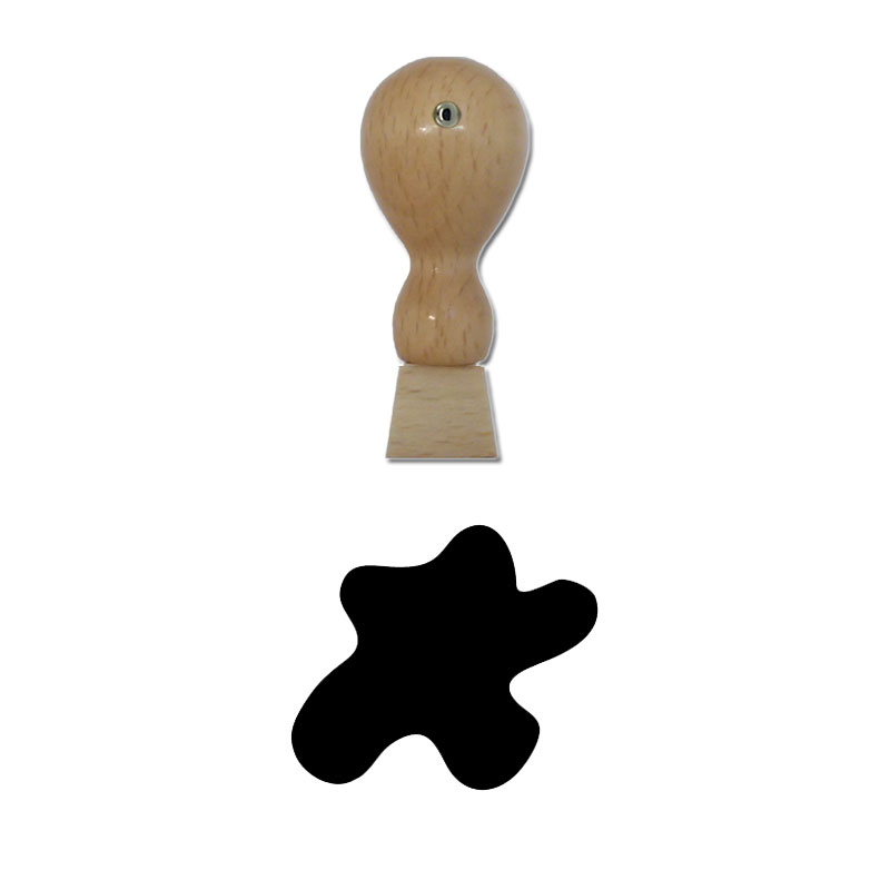 Produktbild: Klecks - Holzstempel für Bonuskarten, Rabattkarten, Treuekarten etc. - 089