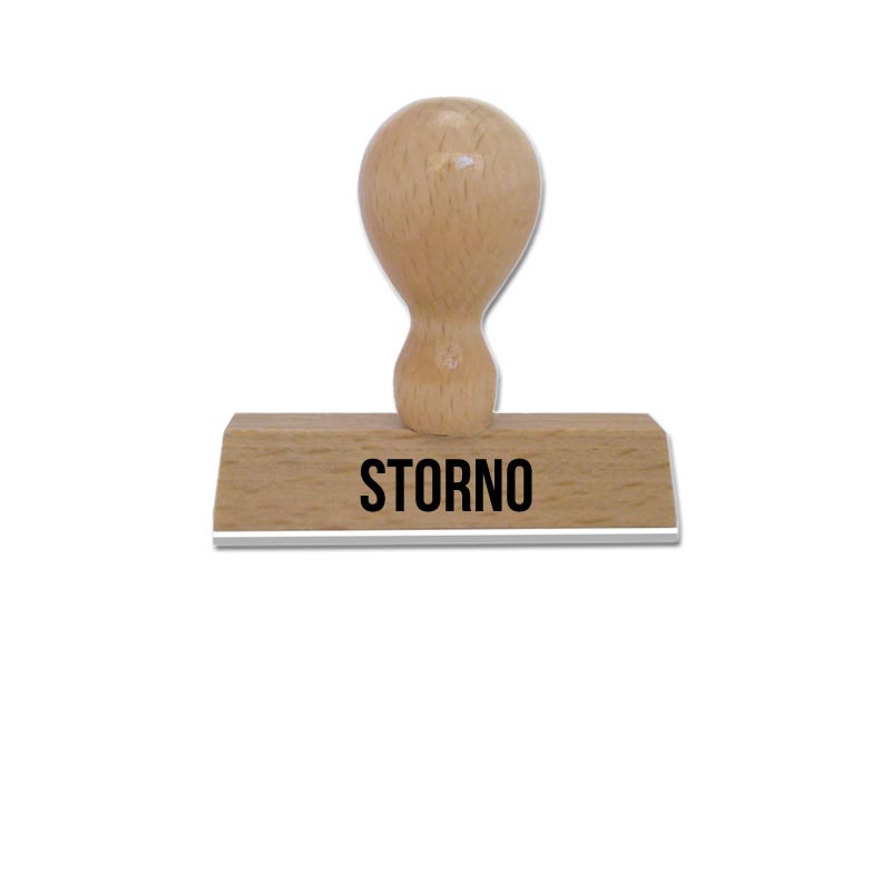 Produktbild: STORNO - Textstempel aus Holz