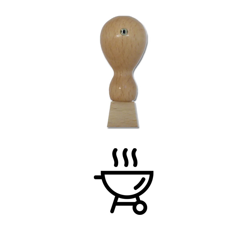 Produktbild: Grill - Holzstempel für Bonuskarten, Rabattkarten, Treuekarten etc. - 103