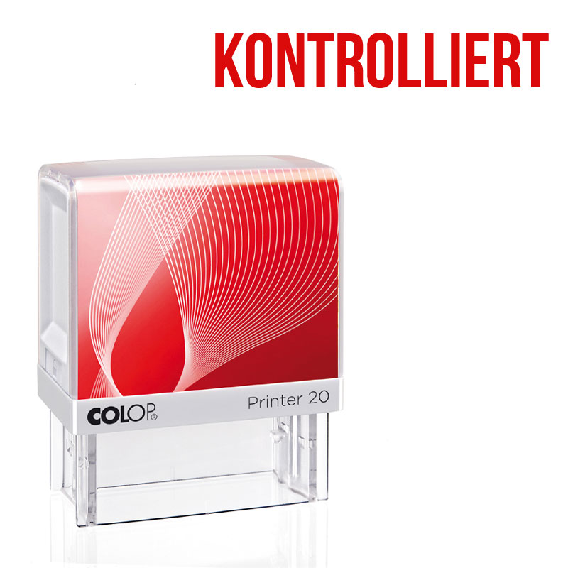 Produktbild: KONTROLLIERT, Colop Printer 20