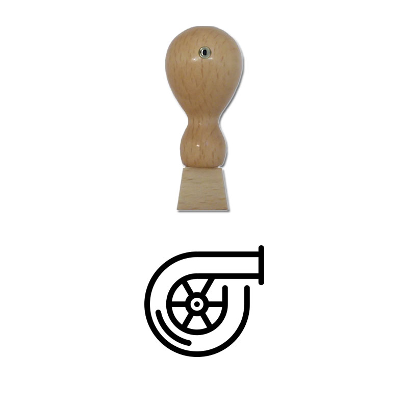 Produktbild: Turbo - Holzstempel für Bonuskarten, Rabattkarten, Treuekarten etc. - 119