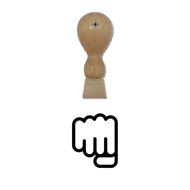 Produktbild: Faust - Holzstempel für Bonuskarten, Rabattkarten, Treuekarten etc. - 107
