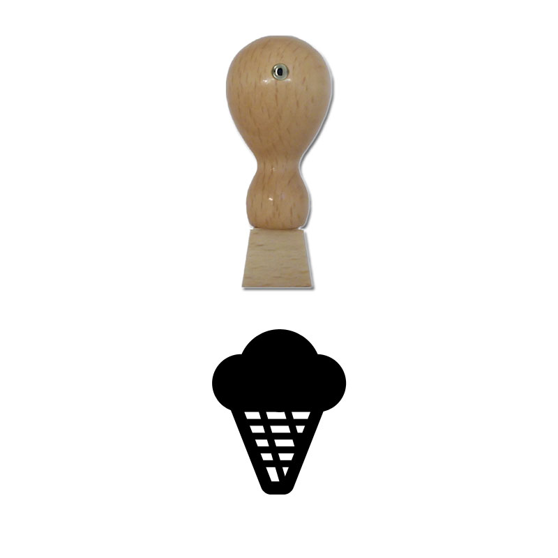 Produktbild: Eis - Holzstempel für Bonuskarten, Rabattkarten, Treuekarten etc. - 027