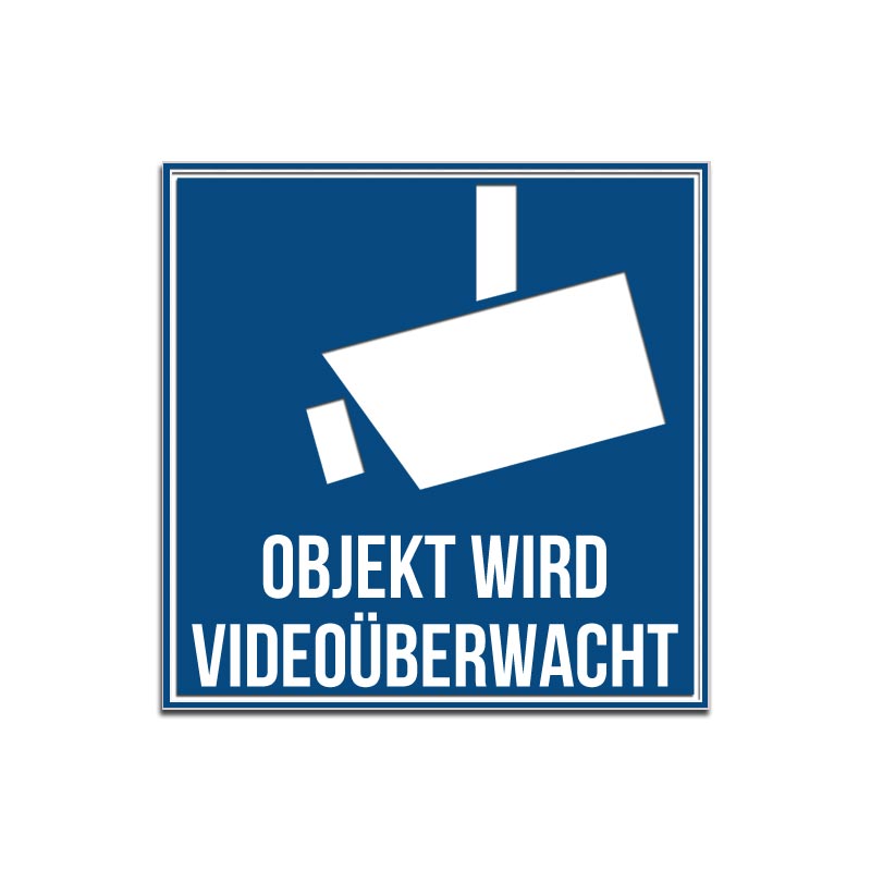 Produktbild: Objekt wird Videoüberwacht! Hinweisschild mit Umrandung in versch. Größen