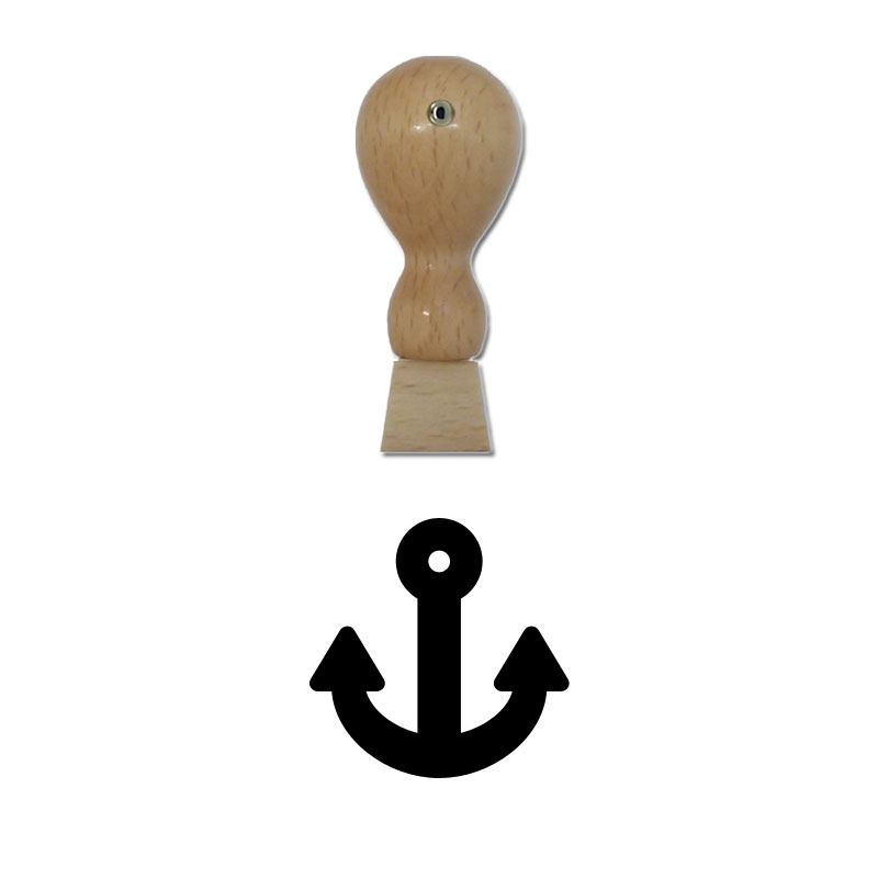 Produktbild: Anker - Holzstempel für Bonuskarten, Rabattkarten, Treuekarten etc. - 031