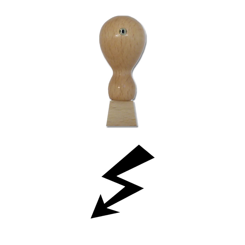 Produktbild: Blitz - Holzstempel für Bonuskarten, Rabattkarten, Treuekarten etc. - 080