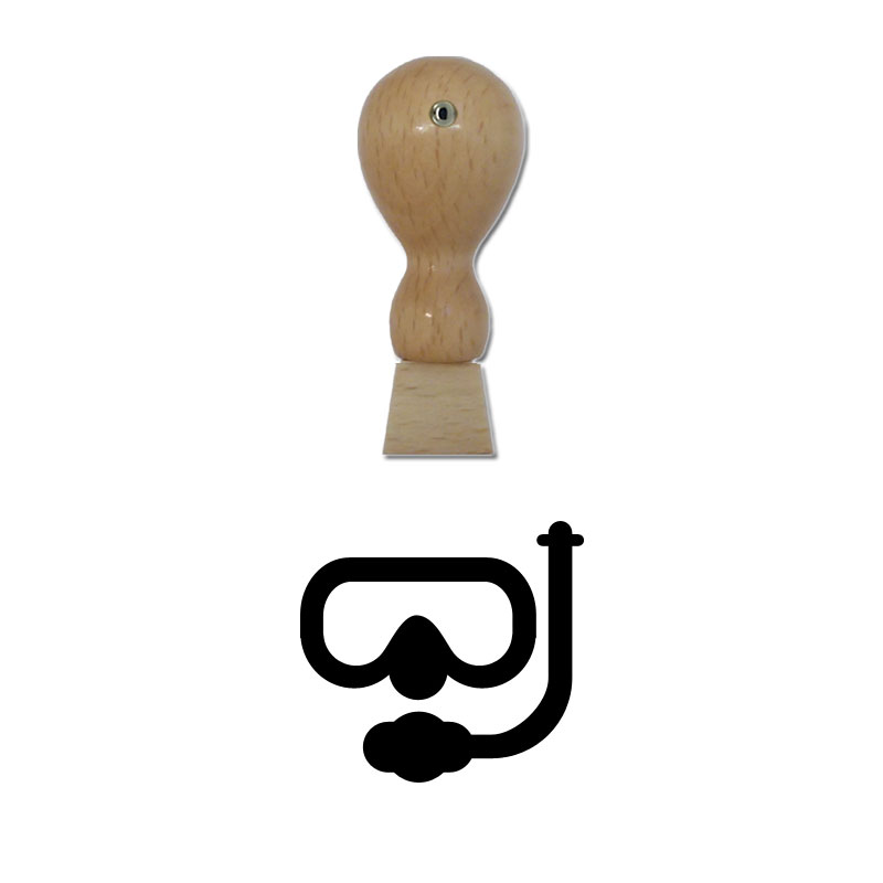 Produktbild: Schnorchel - Holzstempel für Bonuskarten, Rabattkarten, Treuekarten etc. - 060