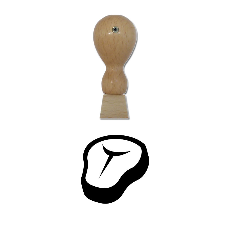 Produktbild: Steak - Holzstempel für Bonuskarten, Rabattkarten, Treuekarten etc. - 066