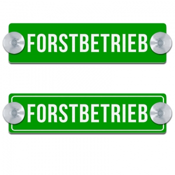 Produktbild: FORSTBETRIEB - Saugnapfschild, 200x50mm