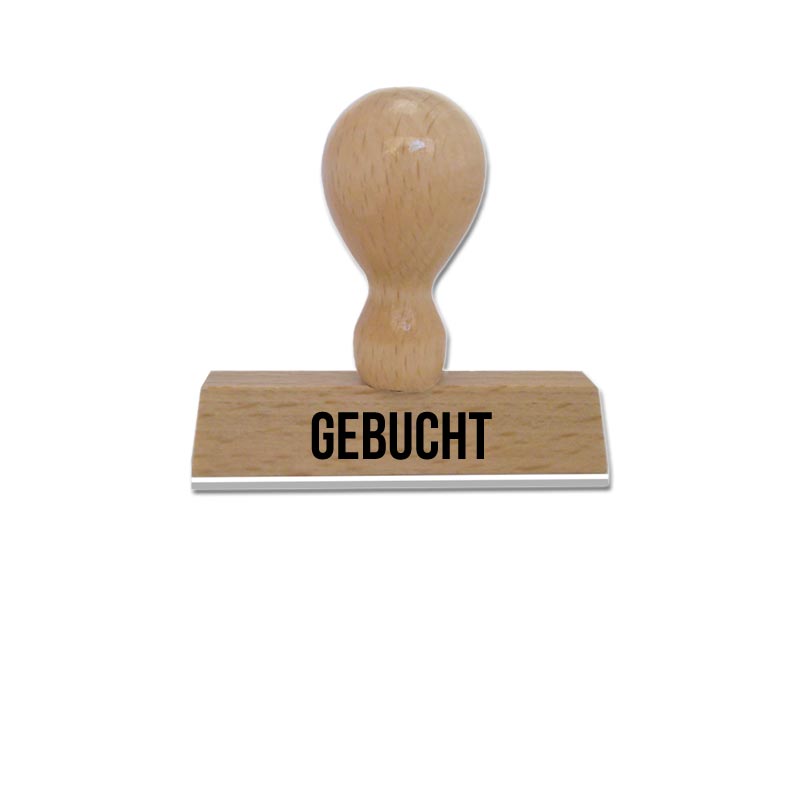 Produktbild: GEBUCHT - Textstempel aus Holz