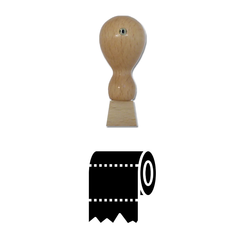 Produktbild: Toilettenpapier - Holzstempel für Bonuskarten, Rabattkarten, Treuekarten etc. - 121