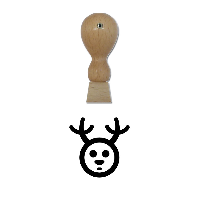 Produktbild: Hirsch - Holzstempel für Bonuskarten, Rabattkarten, Treuekarten etc. - 009