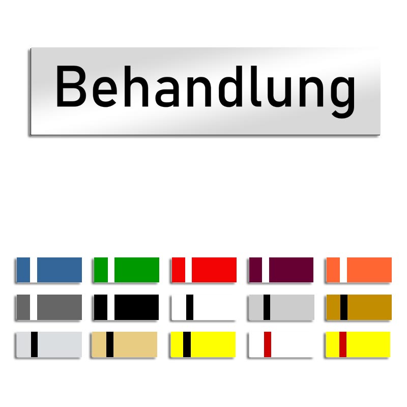 Produktbild: Behandlung - Türschild, 160x40mm