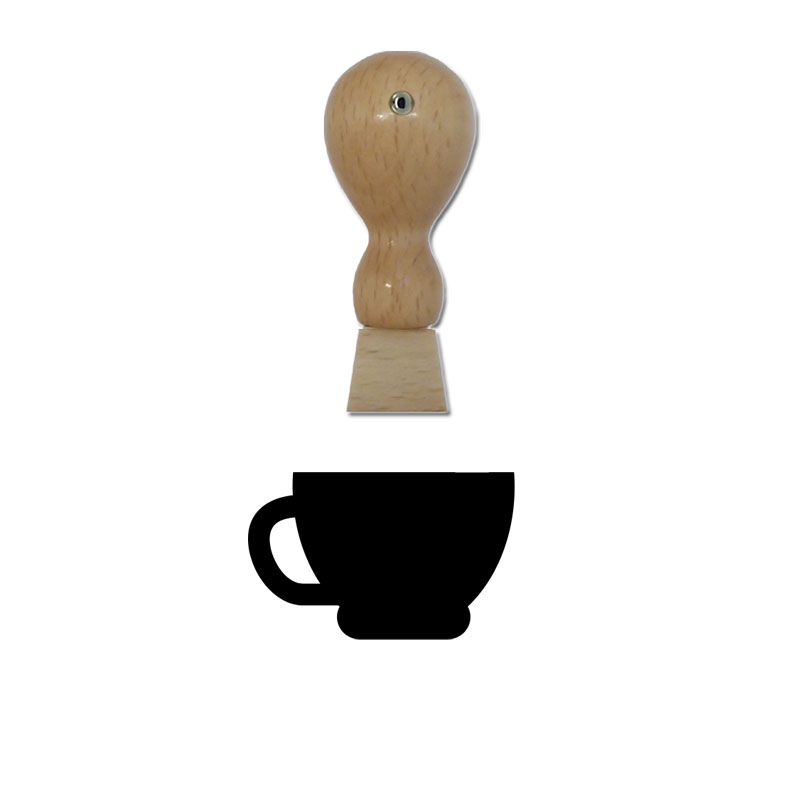Produktbild: Tasse - Holzstempel für Bonuskarten, Rabattkarten, Treuekarten etc. - 026