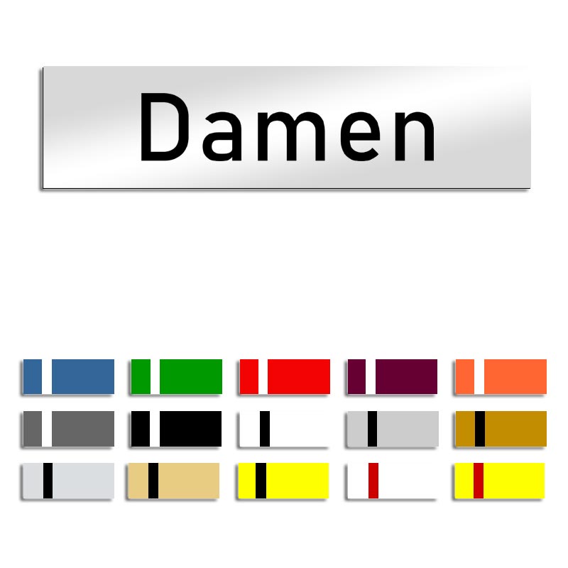 Produktbild: Damen - Türschild, 160x40mm
