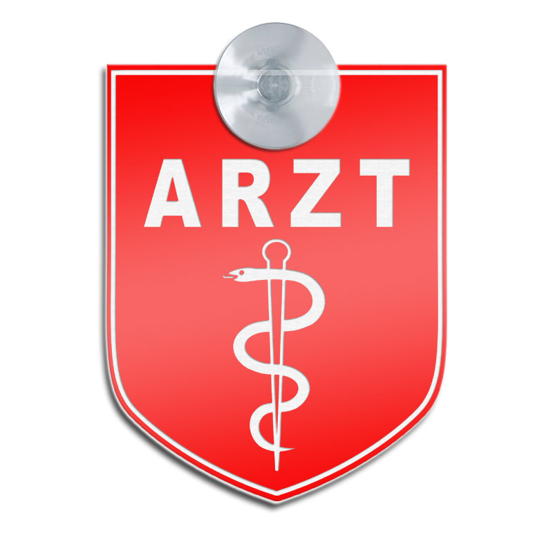 Saugnapfschild Arzt