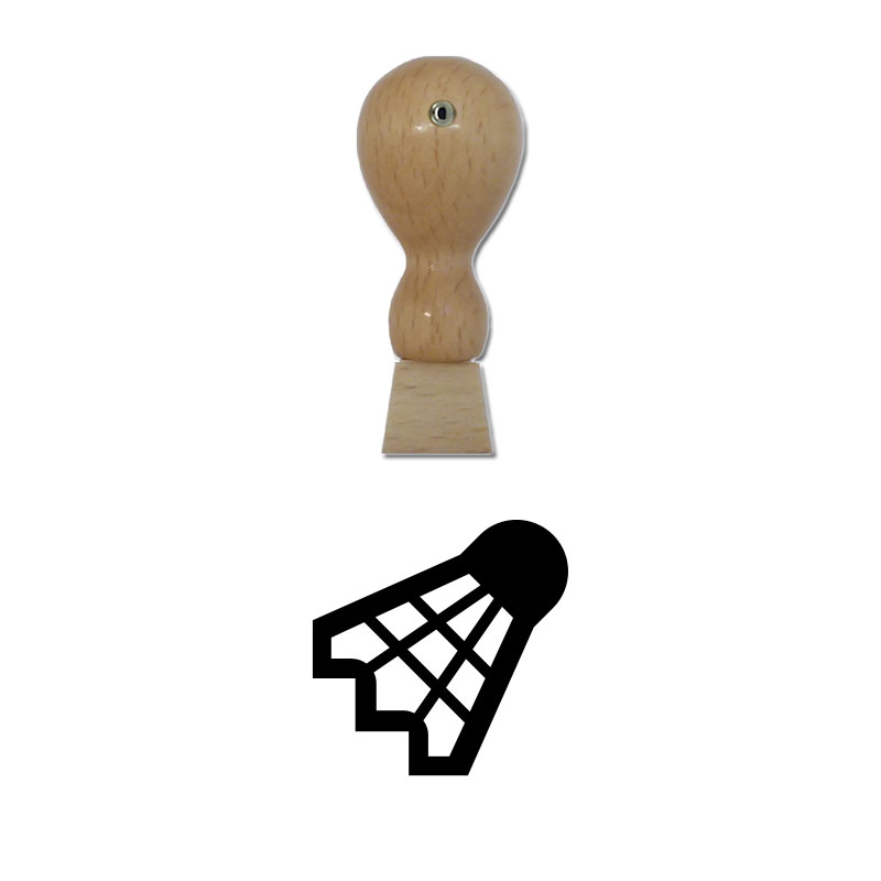 Produktbild: Federball - Holzstempel für Bonuskarten, Rabattkarten, Treuekarten etc. - 059