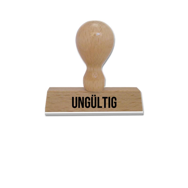 Produktbild: UNGÜLTIG - Textstempel aus Holz