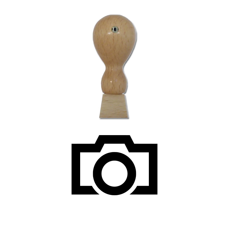 Produktbild: Fotoapparat - Holzstempel für Bonuskarten, Rabattkarten, Treuekarten etc. - 110