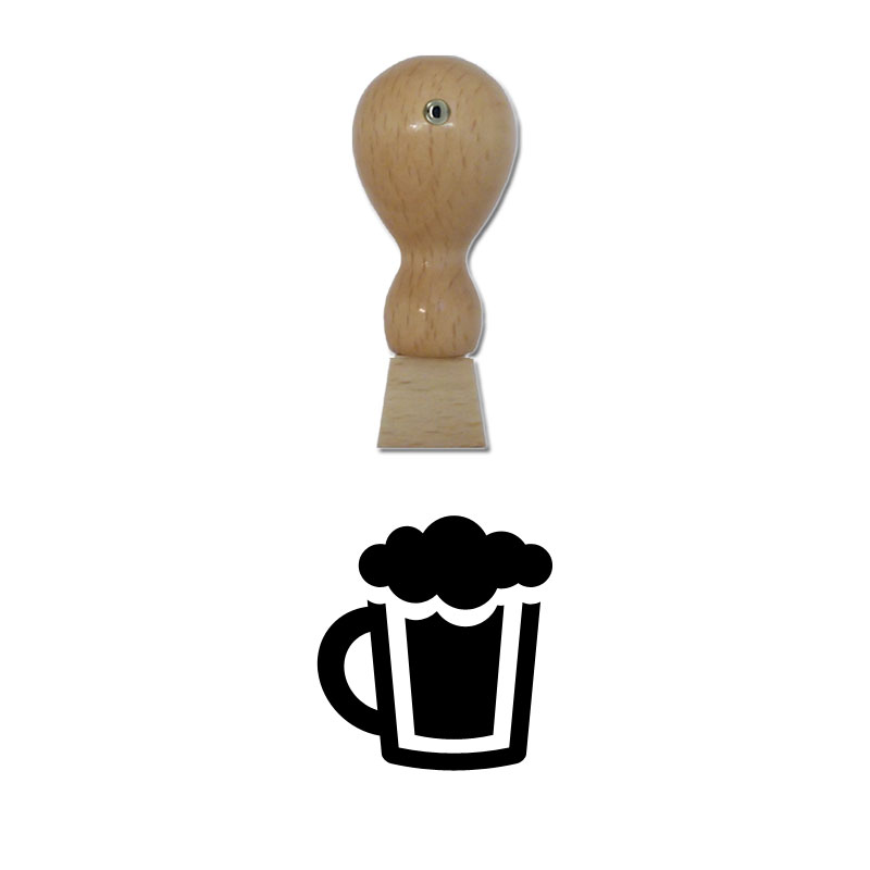 Produktbild: Bier - Holzstempel für Bonuskarten, Rabattkarten, Treuekarten etc. - 029