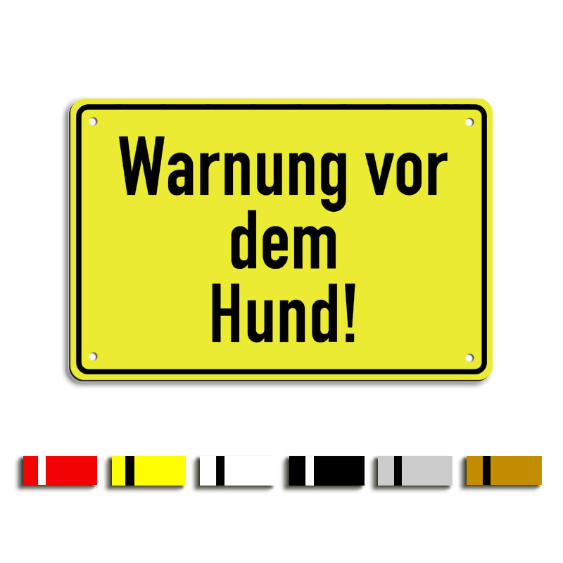 Produktbild: Warnung vor dem Hund!