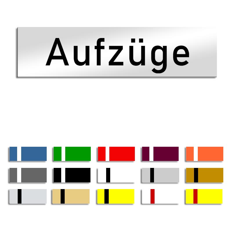 Produktbild: Aufzüge - Türschild, 160x40mm