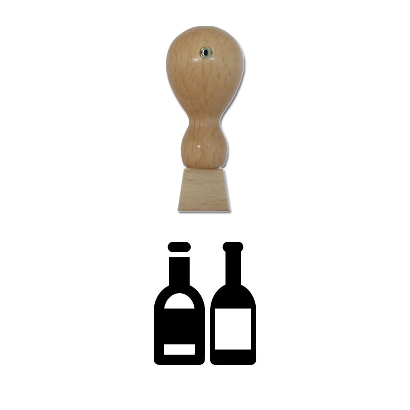 Produktbild: Wein - Holzstempel für Bonuskarten, Rabattkarten, Treuekarten etc. - 069