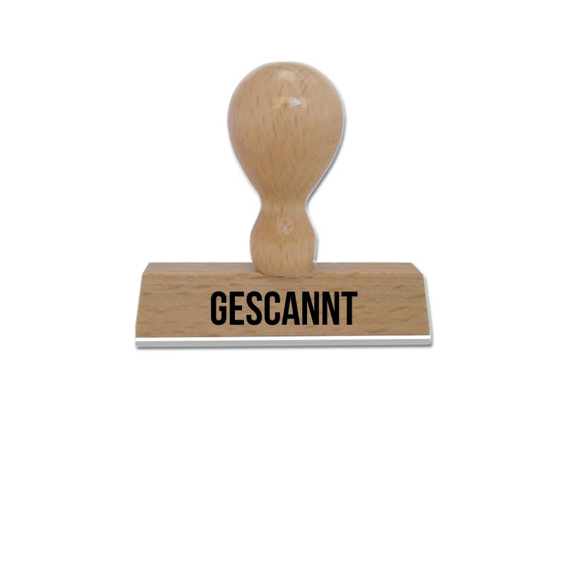 Produktbild: GESCANNT - Textstempel aus Holz