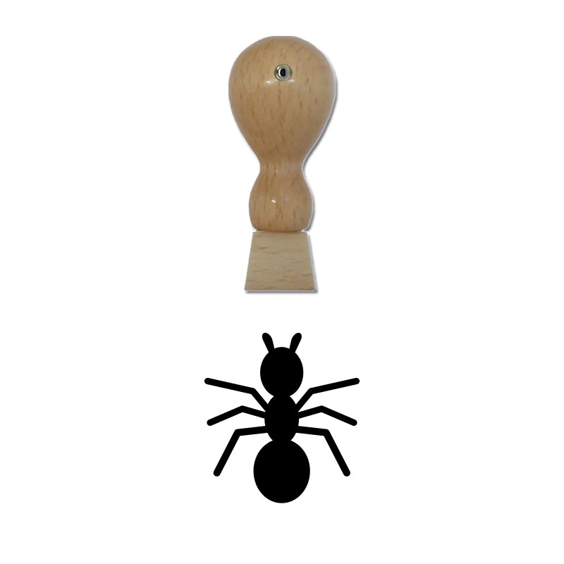 Produktbild: Ameise - Holzstempel für Bonuskarten, Rabattkarten, Treuekarten etc. - 055