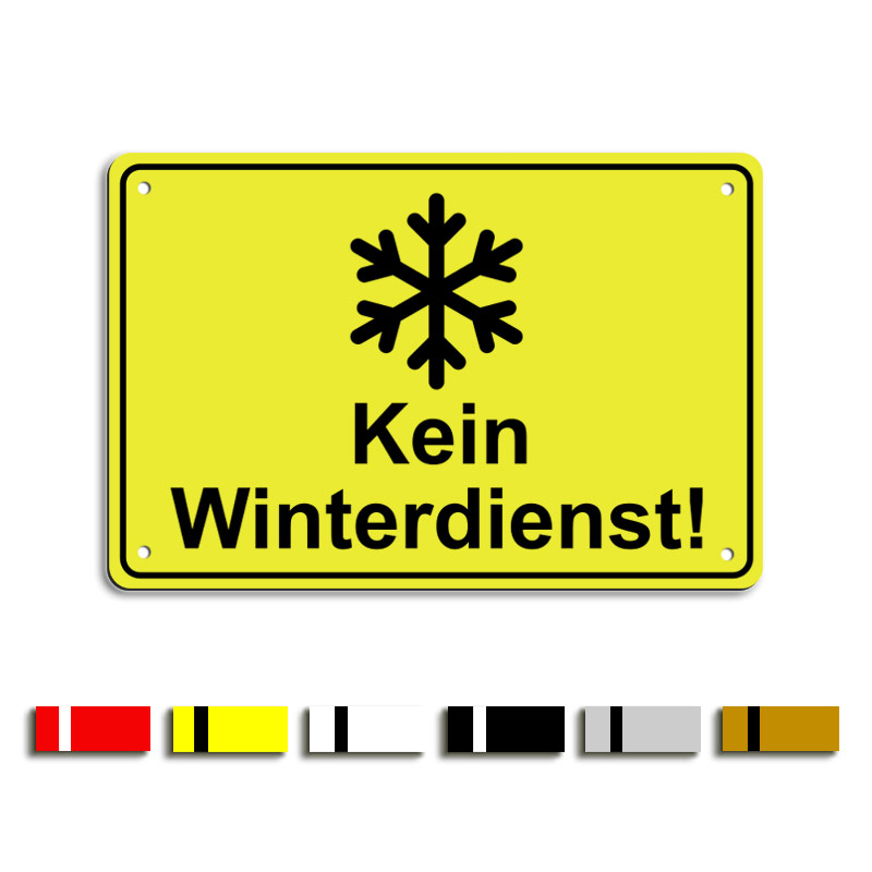 Produktbild: Kein Winterdienst - Symbol