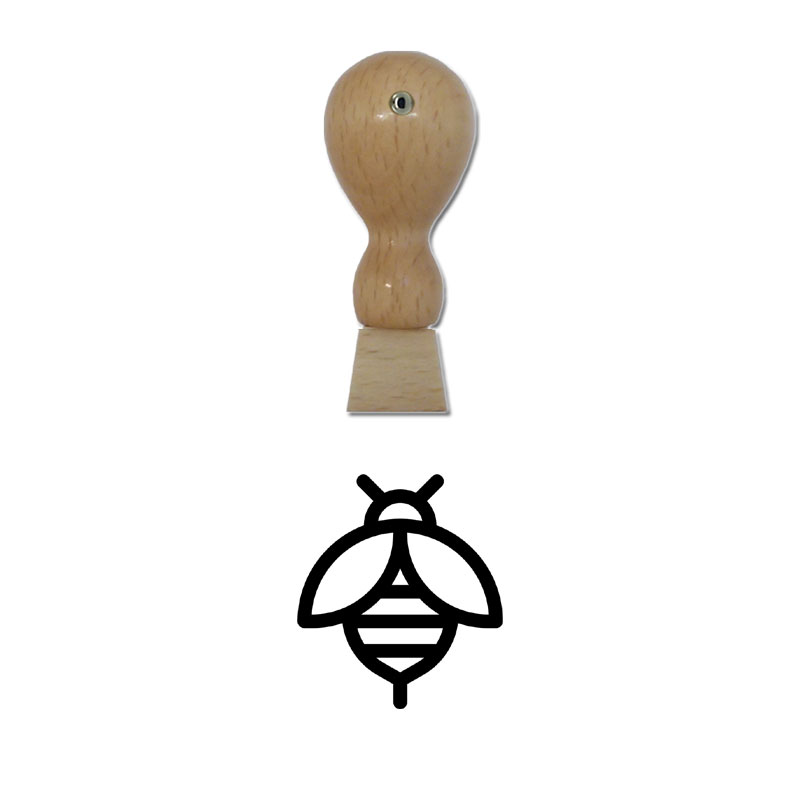 Produktbild: Biene - Holzstempel für Bonuskarten, Rabattkarten, Treuekarten etc. - 104