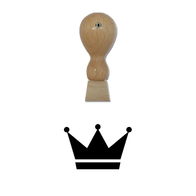 Produktbild: Krone - Holzstempel für Bonuskarten, Rabattkarten, Treuekarten etc. - 091