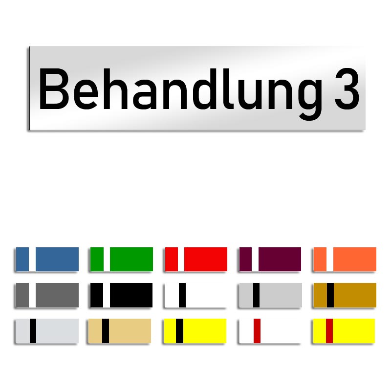 Produktbild: Behandlung 3 - Türschild, 160x40mm