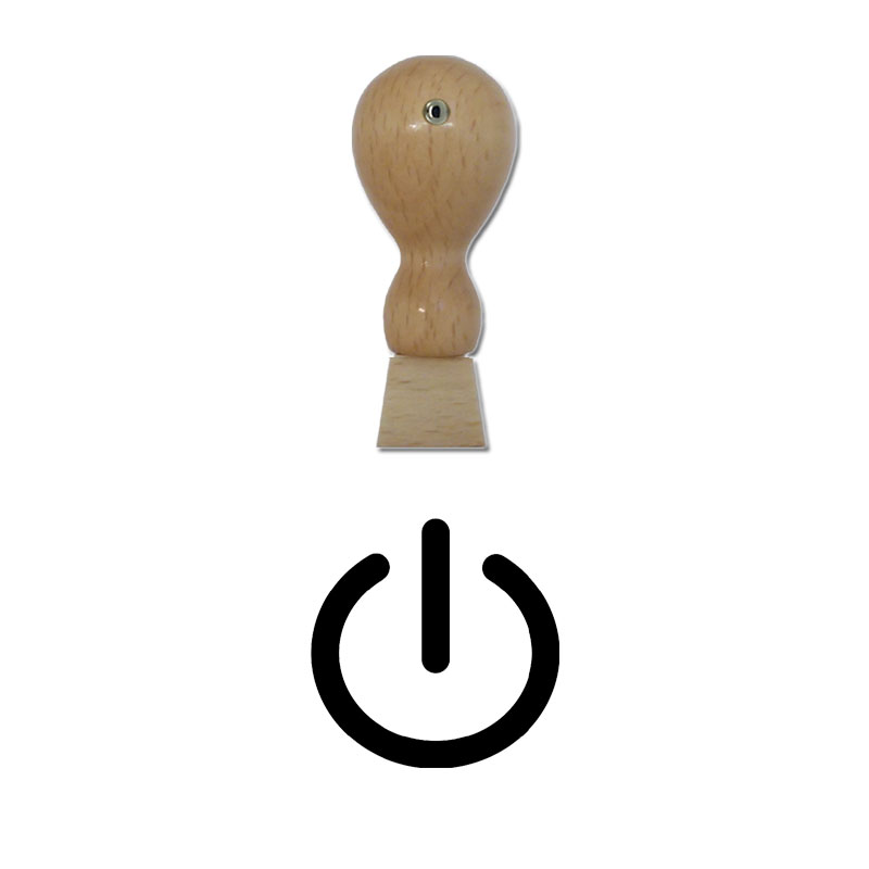 Produktbild: Power - Holzstempel für Bonuskarten, Rabattkarten, Treuekarten etc. - 007