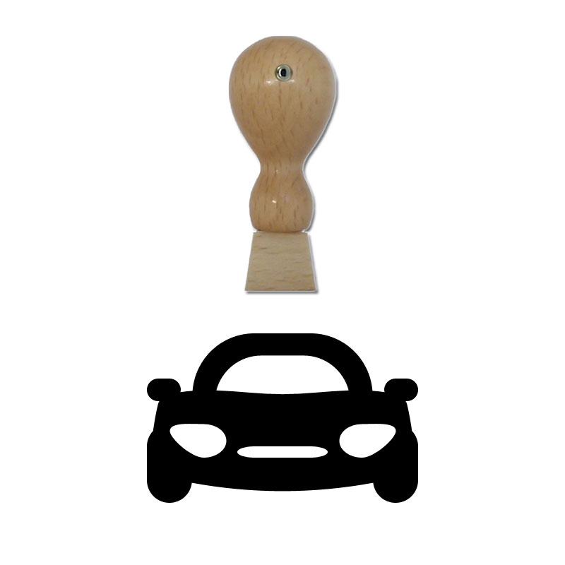Produktbild: Auto - Holzstempel für Bonuskarten, Rabattkarten, Treuekarten etc. - 033