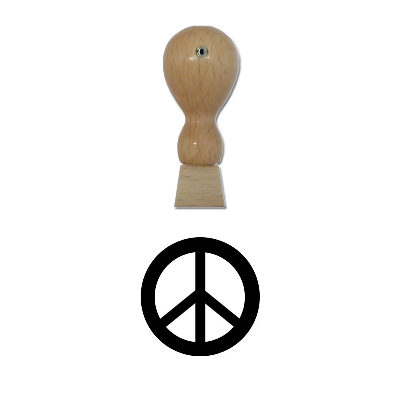 Produktbild: Peace - Holzstempel für Bonuskarten, Rabattkarten, Treuekarten etc. - 028