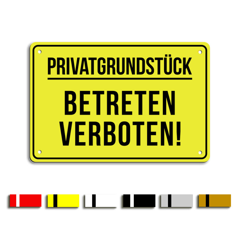 Produktbild: Privatgrundstück - Betreten verboten