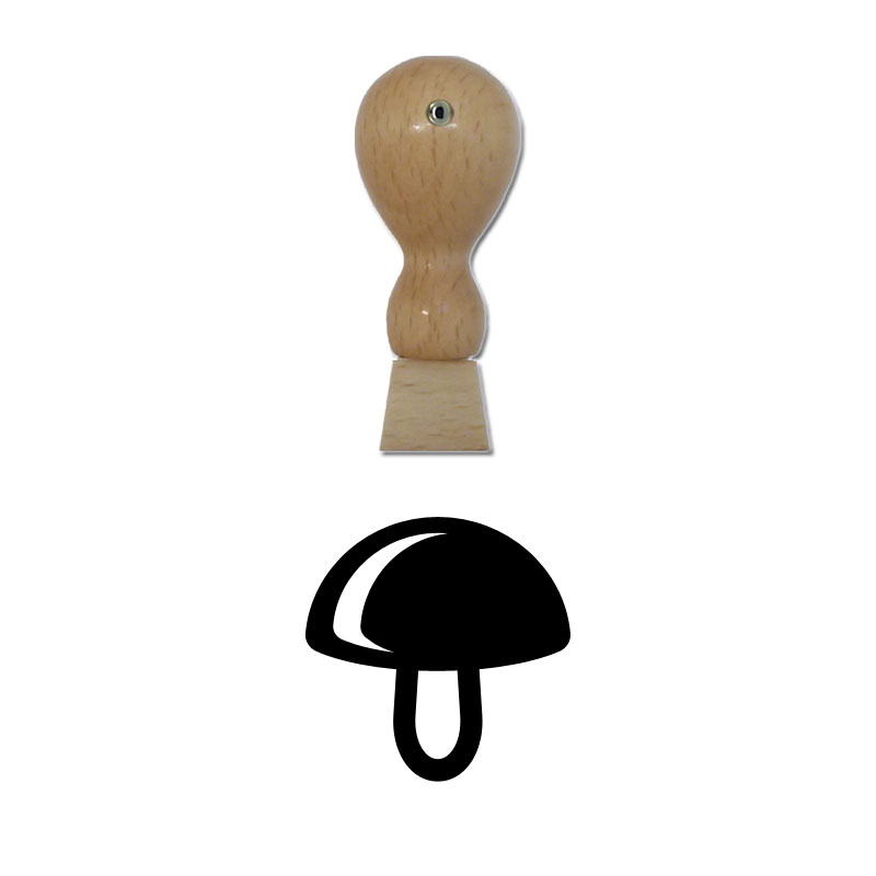 Produktbild: Pilz - Holzstempel für Bonuskarten, Rabattkarten, Treuekarten etc. - 084