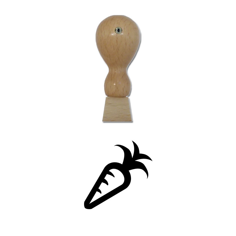 Produktbild: Rübe - Holzstempel für Bonuskarten, Rabattkarten, Treuekarten etc. - 043