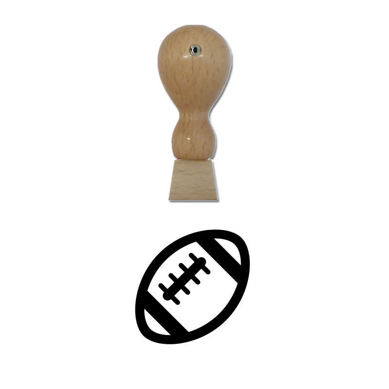 Produktbild: Football - Holzstempel für Bonuskarten, Rabattkarten, Treuekarten etc. - 065