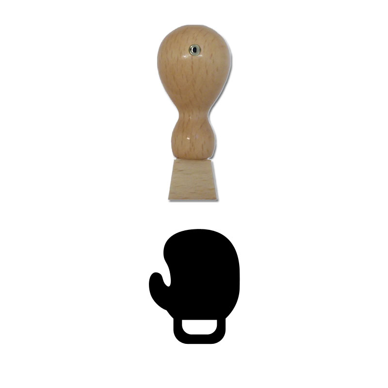 Produktbild: Boxhandschuh - Holzstempel für Bonuskarten, Rabattkarten, Treuekarten etc. - 081