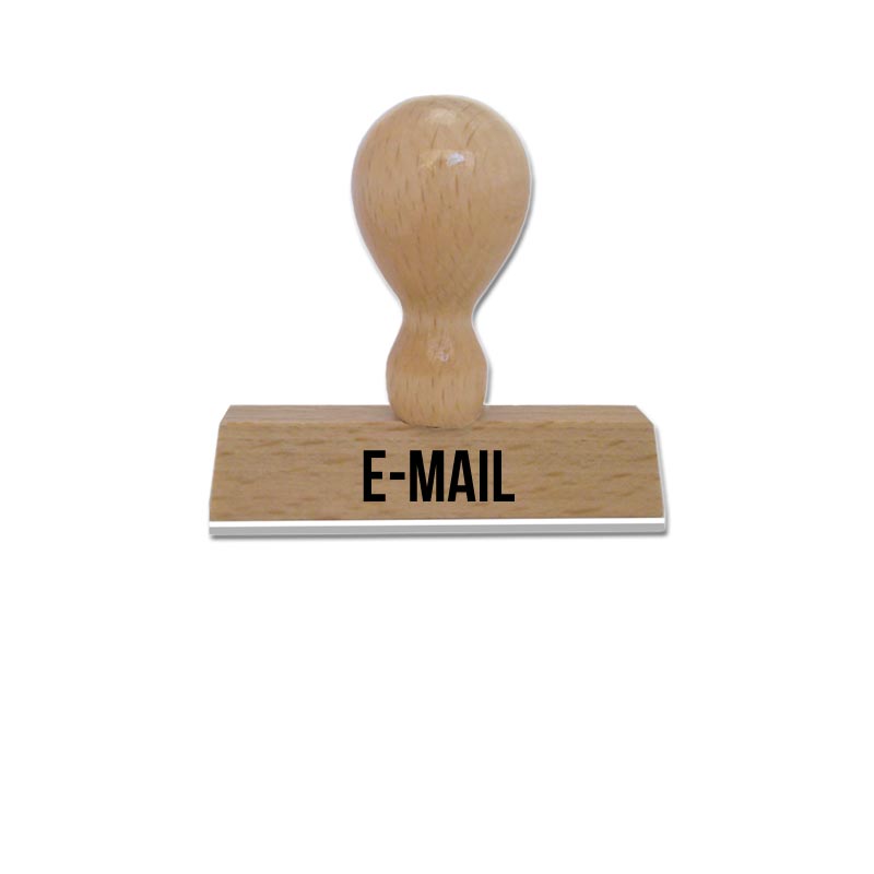 Produktbild: E-MAIL - Textstempel aus Holz
