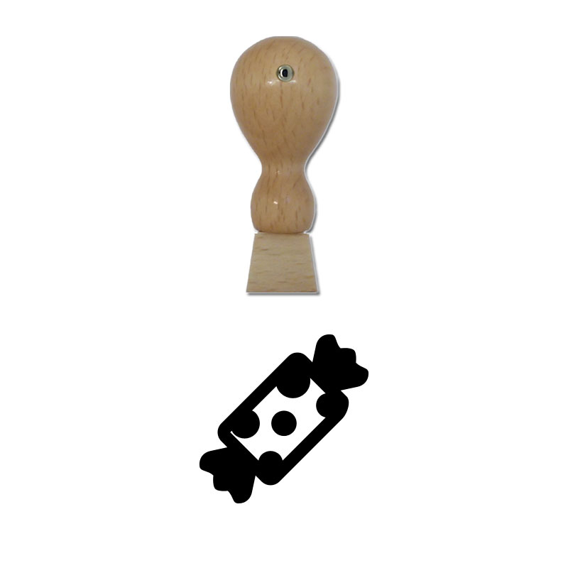 Produktbild: Bonbon - Holzstempel für Bonuskarten, Rabattkarten, Treuekarten etc. - 058