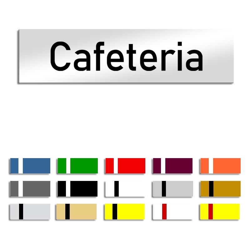 Produktbild: Cafeteria - Türschild, 160x40mm