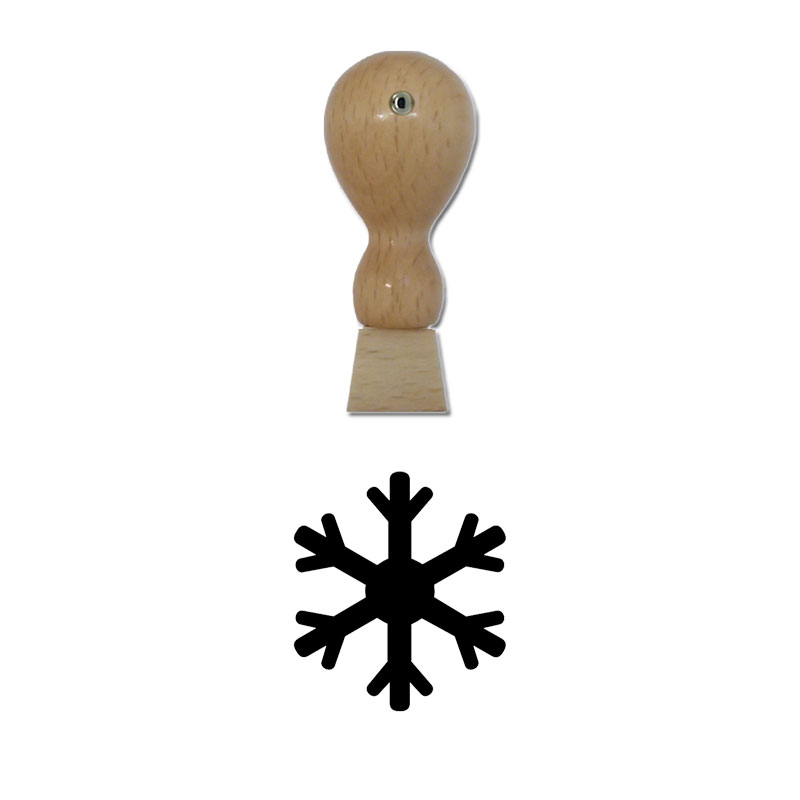 Produktbild: Eiskristall - Holzstempel für Bonuskarten, Rabattkarten, Treuekarten etc. - 006